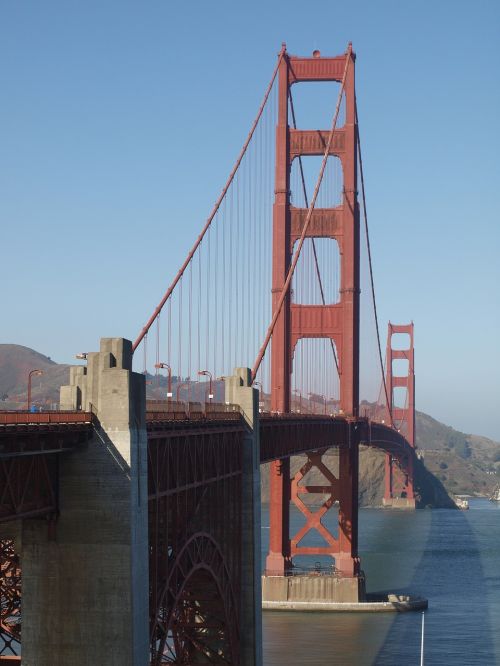 Auksinių Vartų Tiltas, San Franciskas, Kalifornija, Usa, Amerikietis, Kabantis Tiltas, Auksiniai Vartai, Lankytinos Vietos, Tiltas