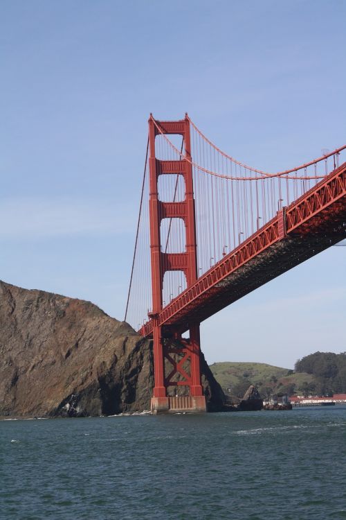 Auksinių Vartų Tiltas, San Franciskas, Tiltas, Įlanka, Vanduo, Orientyras, Kelionė