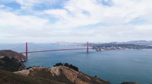 Auksinių Vartų Tiltas, San Franciskas, Kalifornija, Orientyras, Žinomas, Ramiojo Vandenyno Regionas, Tiltas