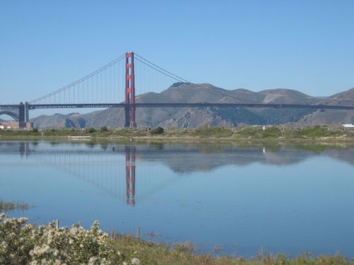 Auksinių Vartų Tiltas, San Franciskas, Lankytinos Vietos, Kalifornija, Tiltas, Kabantis Tiltas, Upė, Ežeras, Jūra, Kalnai, Panorama
