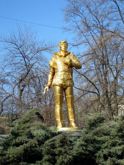 Aukso Žmogus, Žmogaus Skulptūra, Auksas, Skulptūra, Lankytinos Vietos, Statula