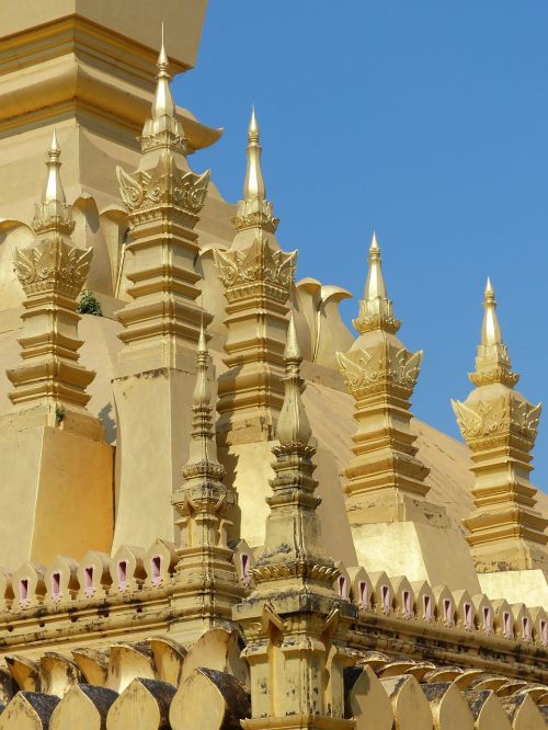 Auksinė Stupa,  Pagoda,  Auksas,  Laosas,  Vientiane