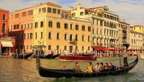 Gondola, Venecija, Kanale Grande, Vanduo