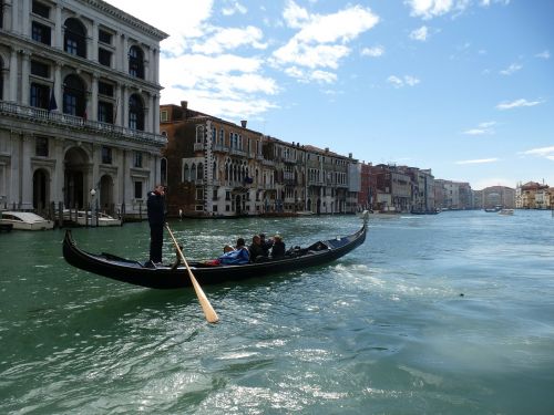 Gondola, Gondolieris, Venecija, Canale Grande, Venezija