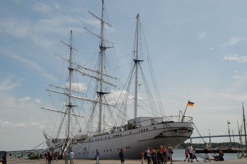 Gorch Fock, Buriuotojas, Uostas, Buriu, Stralsund, Muziejaus Laivas, Stiebas, Laivas