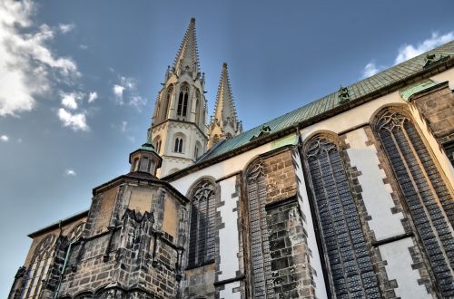 Görlitz, Pfarrkirche Peter Ir Paul, Lankytinos Vietos, Pastatas, Bokštas, Vokietija, Religija, Hdr