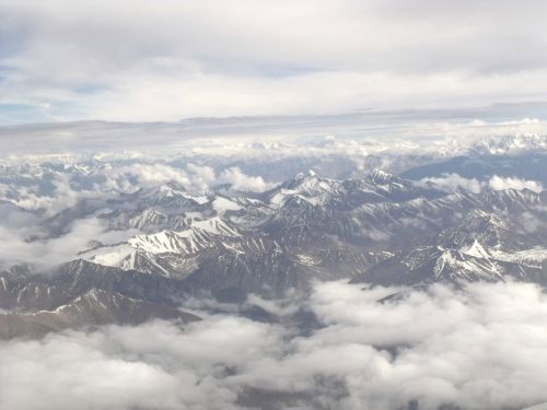 Himalajus,  Indija,  Ladakh,  Lėktuvas,  Skrydis,  Kalnai,  Kalnai 1