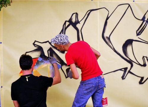 Grafiti, Rašo, Žaidimas, Atkreipti, Purkšti, Tocatì, Verona, Italy