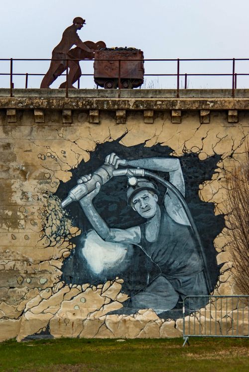 Grafiti, Žyma, Dažyti, Darbuotojas, Siena, France, Manoskas