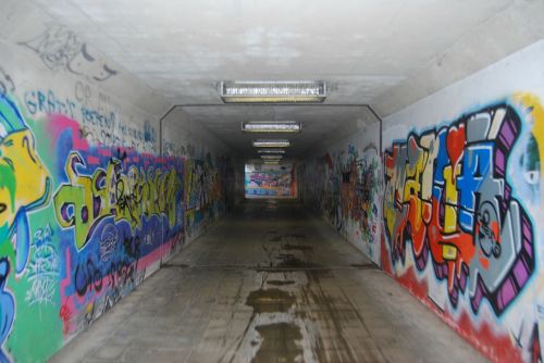 Grafiti, Piešimas, Tunelis, Fjeras, Vandalizmas, Pėsčiųjų Tunelis