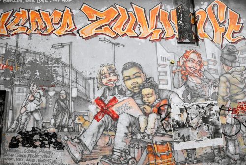 Grafiti, Gatvės Menas, Miesto Menas, Menas, Purkštuvas, Fjeras, Berlynas, Kreuzberg, Oranžinė