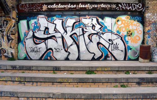 Grafiti, Gatvės Menas, Miesto Menas, Menas, Purkštuvas, Fjeras, Berlynas, Kreuzberg, Laiptai
