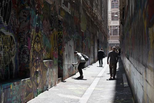 Grafiti, Sąjungos Kelias, Cbd, Juostos, Melburnas, Miestas, Kultūra