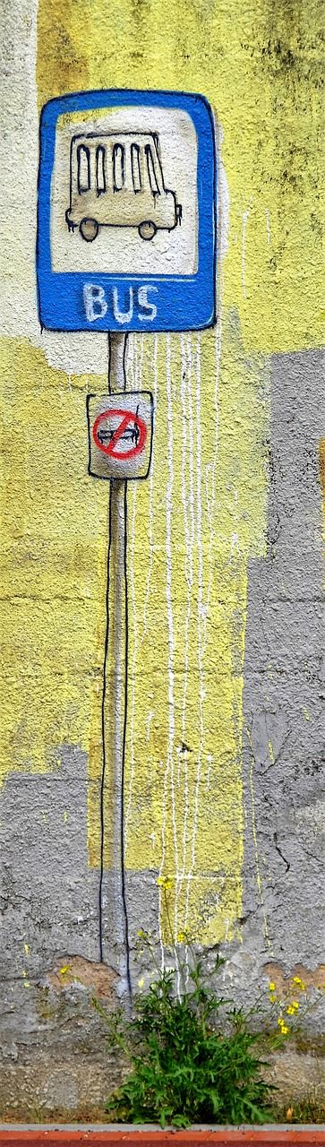Grafiti, Gatvė, Menas, Autobusų Stotelė, Lenkija