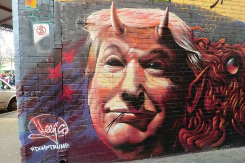Grafiti, Trumpas, Melburnas, Australia