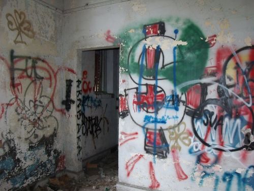 Grafiti, Vandalizmas, Paliktas, Pastatas, Florida, Namas, Tuščia