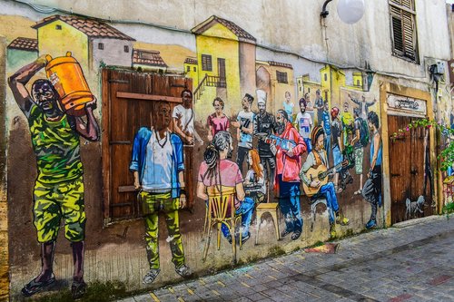 Graffiti,  Gatvė,  Žmonių,  Kultūra,  Imigracija,  Miestas,  Miesto,  Menas,  Lefkosia,  Nikosija,  Kipras