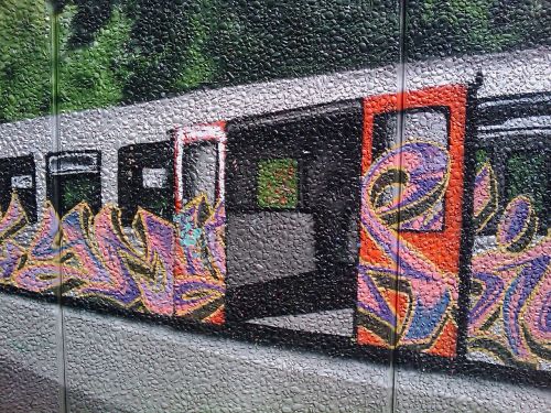 Grafiti, Metro, Vagonas, Geležinkelis, Siena, Dažytos, Menas, Meniškai