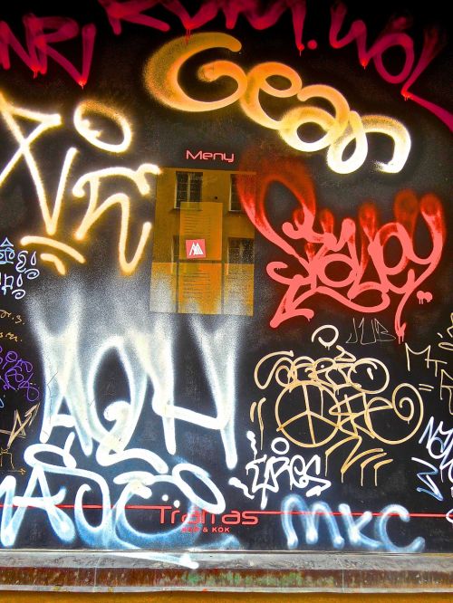 Grafiti, Pop Menas, Gatvės Kultūra, Siena, Fasadas, Stockholm