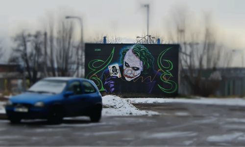 Grafiti, Čekų Budejovice, Menas, Žiema