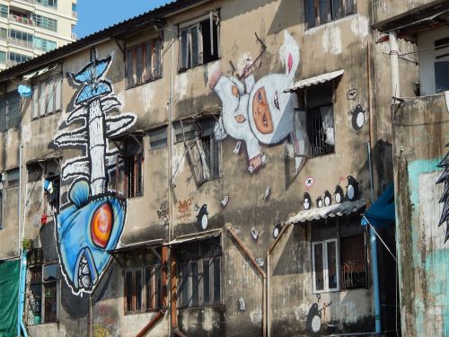 Grafiti, Bangkokas, Tailandas