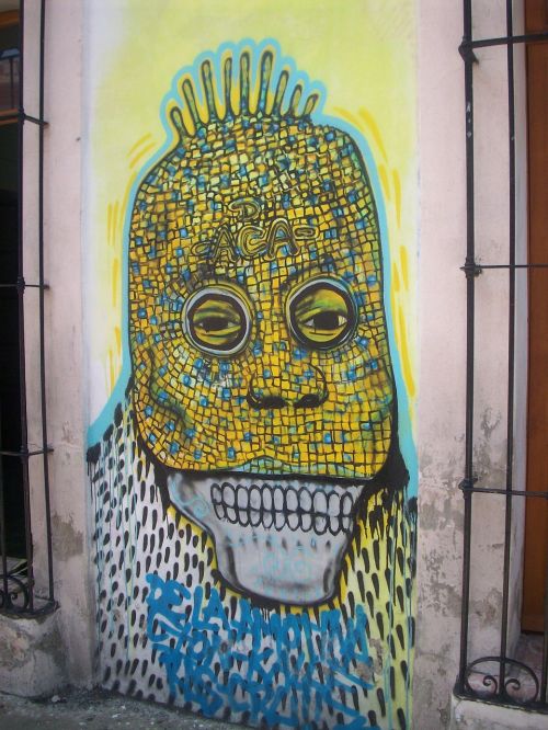 Grafiti, Vaizdas, Spalvinga, Gatvė, Oaksaka, Meksika