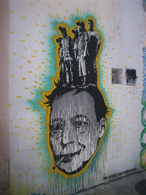 Grafiti, Vaizdas, Spalvinga, Gatvė, Oaksaka, Meksika