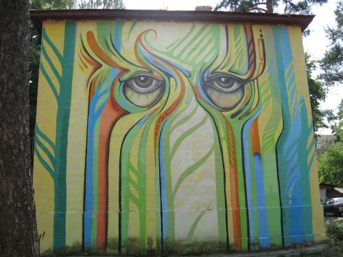 Grafiti, Vyksa, Gatvės Menas