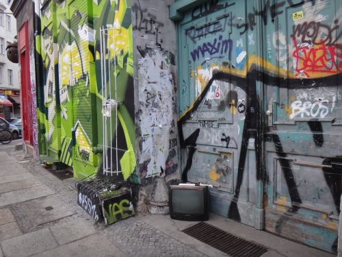 Grafiti, Berlynas, Vokietija, Menas, Pastatas, Purkšti, Sienų Tapyba