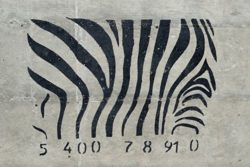 Grafiti, Kodas, Zebra, Standus, Numeris