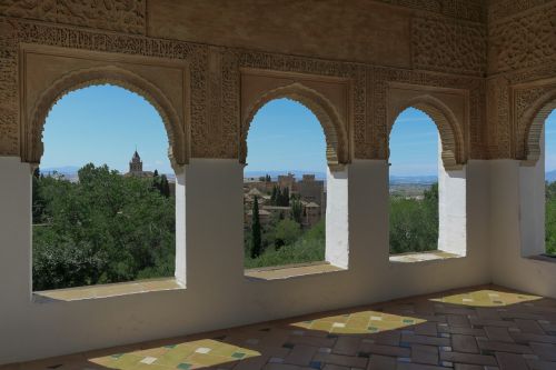 Granada, Alhambra, Andalūzija, Paminklas, Architektūra, Ispanija, Vasara