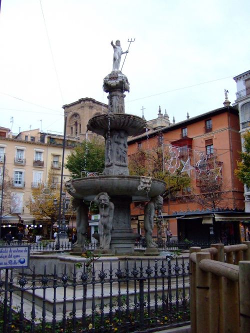Granada, Andalūzija, Ispanija, Plaza, Bib Rambla