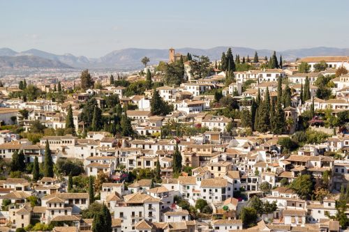 Granada, Albaicinas, Albaizinas, Panorama, Panoraminis, Rajonas, Unesco, Kraštovaizdis, Kultūra, Kelionė, Albaicinas, Andalūzija, Ispanija, Turizmas, Keliauti, Ištirti, Musulmono Menas