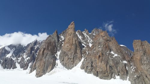 Grand Capucin, Velnio Griovys, Mont Blanc Du Tacul, Chamonix, Kalnai, Alpių, Aukšti Kalnai, Granitas, Sniegas, France, Alpinizmas, Aukščiausiojo Lygio Susitikimas