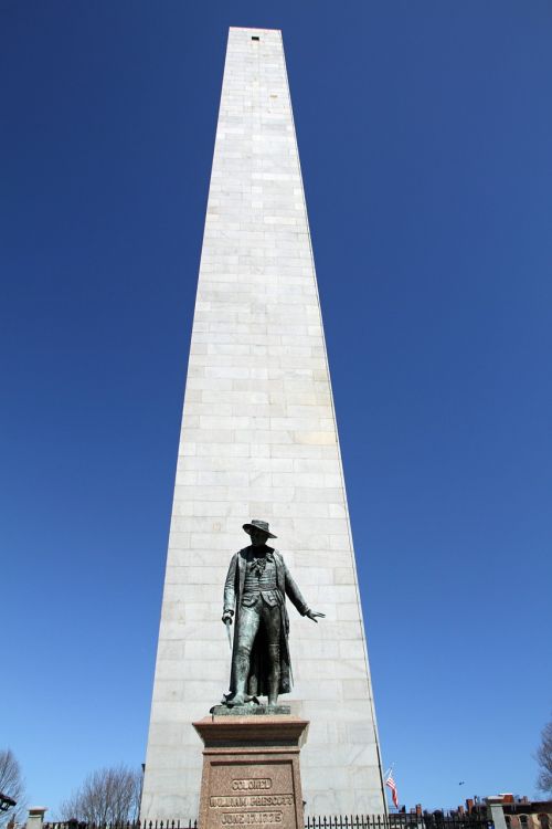 Granito Obeliskas, Bunkerio Kalnas, Orientyras, Paminklas, Bostonas, Massachusetts