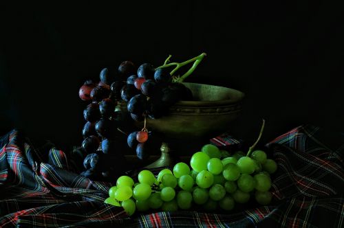 Vynuogės, Vaisiai, Krūva, Maistas, Žalias