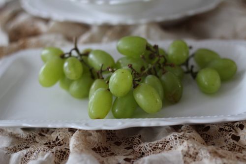Vynuogės, Vaisiai, Žalias, Iš Arti, Žali Vaisiai, Balta China, Šviežumas