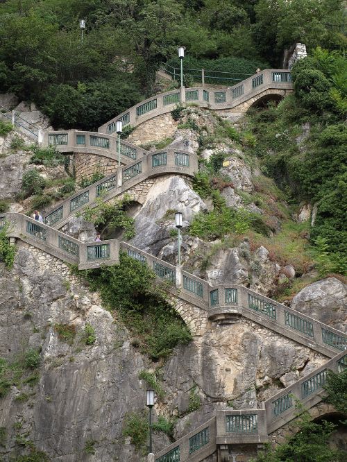 Graz, Austria, Schlossberg, Laiptai