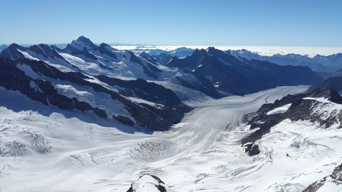 Puikus Aletsch Ledynas, Ledynas, Berni Oberland, Šveicarija, Alpių, Kalnai, Grindelwald, Gamta, Alpių Panorama, Vaizdas, Kalnų Peizažas