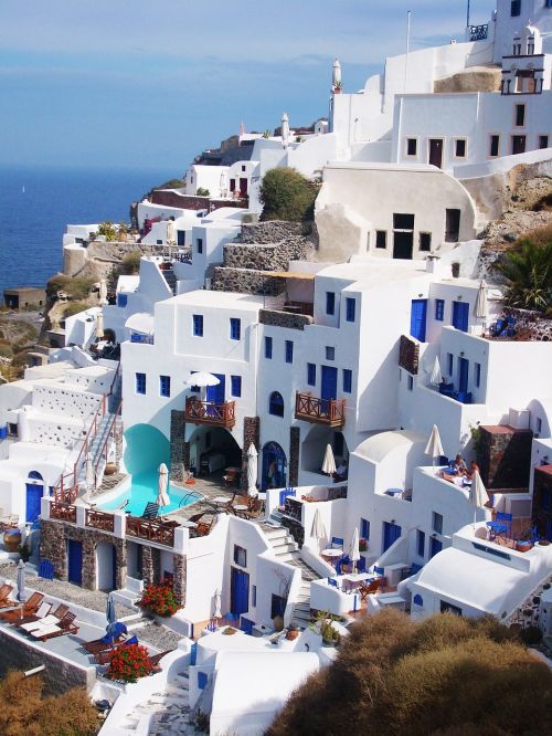 Graikija, Kelionė, Namas, Balta, Mėlynas, Mykonos, Šventė, Graikų Sala