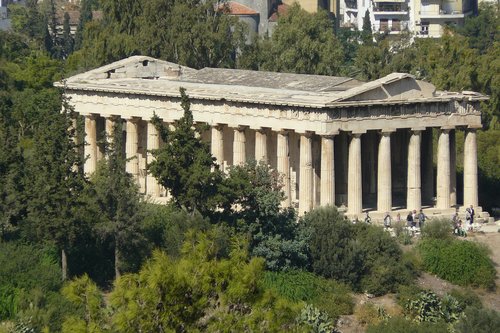 Graikija,  Atėnai,  Agora,  Griuvėsiai,  Šventykla