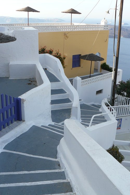 Graikija,  Santorini,  Laiptai
