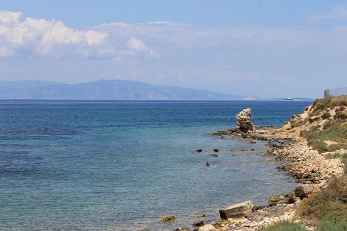 Graikija,  Aegina,  Egėjo Jūros,  Uostas,  Sala