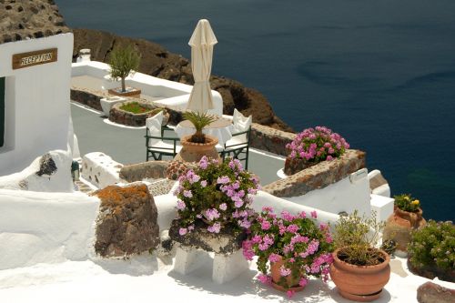 Graikija,  Santorini,  Perspektyva,  Jūra