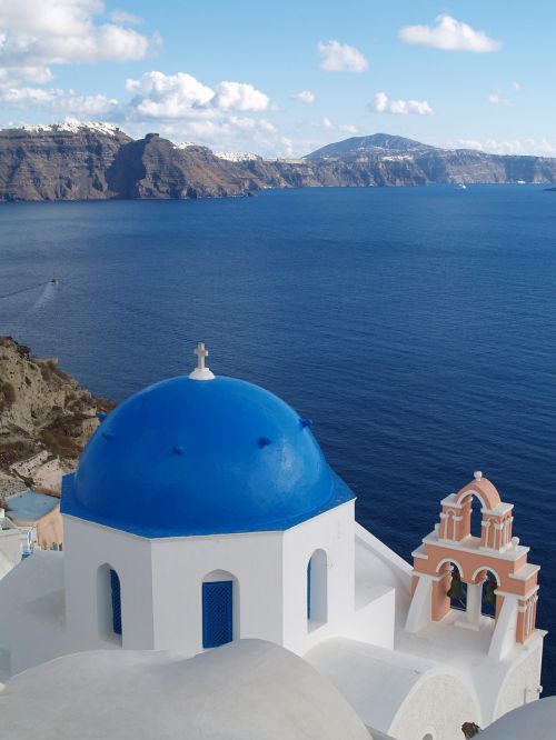 Graikija, Jūra, Viduržemio Jūra, Santorini, Mėlynas, Kirsti