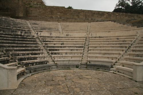 Graikija,  Amfiteatras,  Sugadinti,  Graikijos Amfiteatras Sugadintas