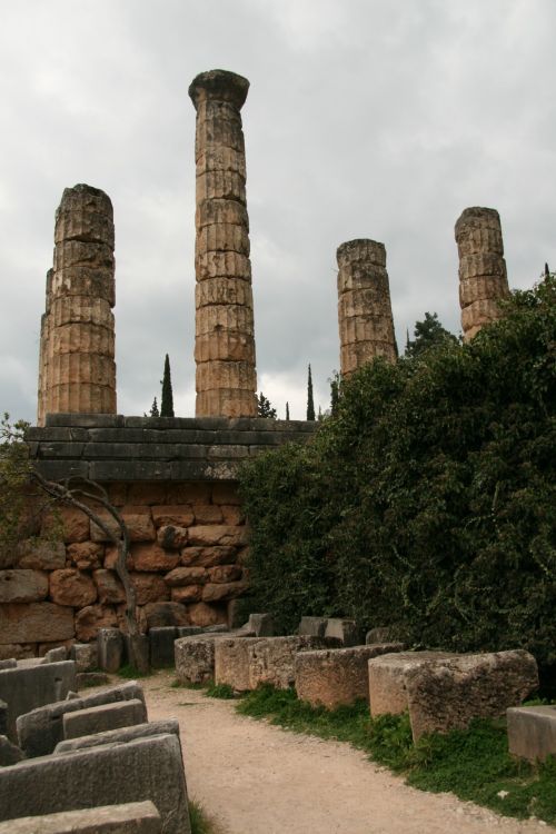 Graikija,  Delphi,  Griuvėsiai,  Graikijos Delphi Griuvėsiai
