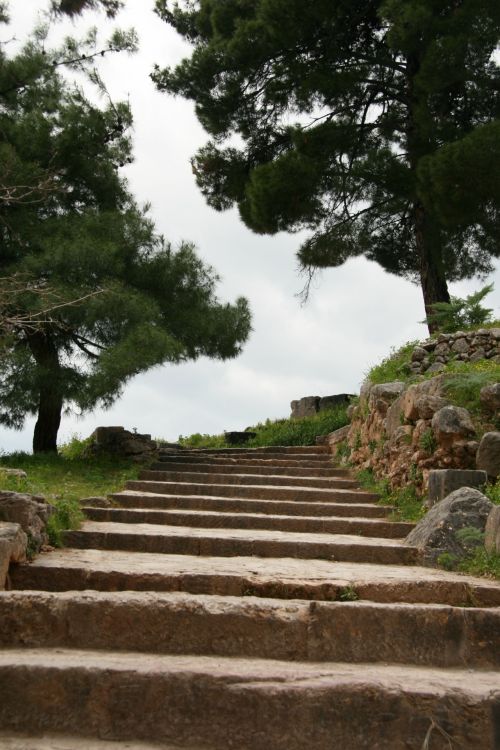 Graikija,  Delphi,  Laiptai,  Graikijos Delphi Laiptai