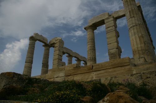 Graikija,  Šventykla,  Poseidonas,  Griuvėsiai,  Graikų Šventykla Poseidonas