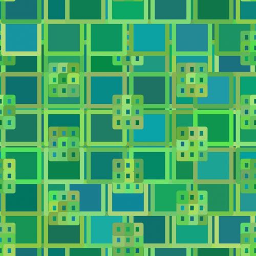 Žalias, Abstraktus, Geometrinis, Spalvų Blokai